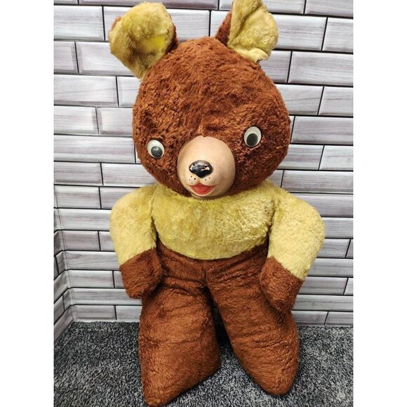 Vintage Carnival Teddy Bear #A87 - Picture 1 of 8